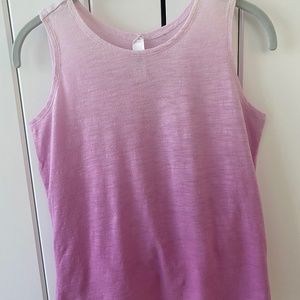 Athleta Girl purple ombre athletic tank.  Twist on the back. Size L/12